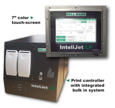 InteliJet LP HMI & print controller with integrated bulk ink system