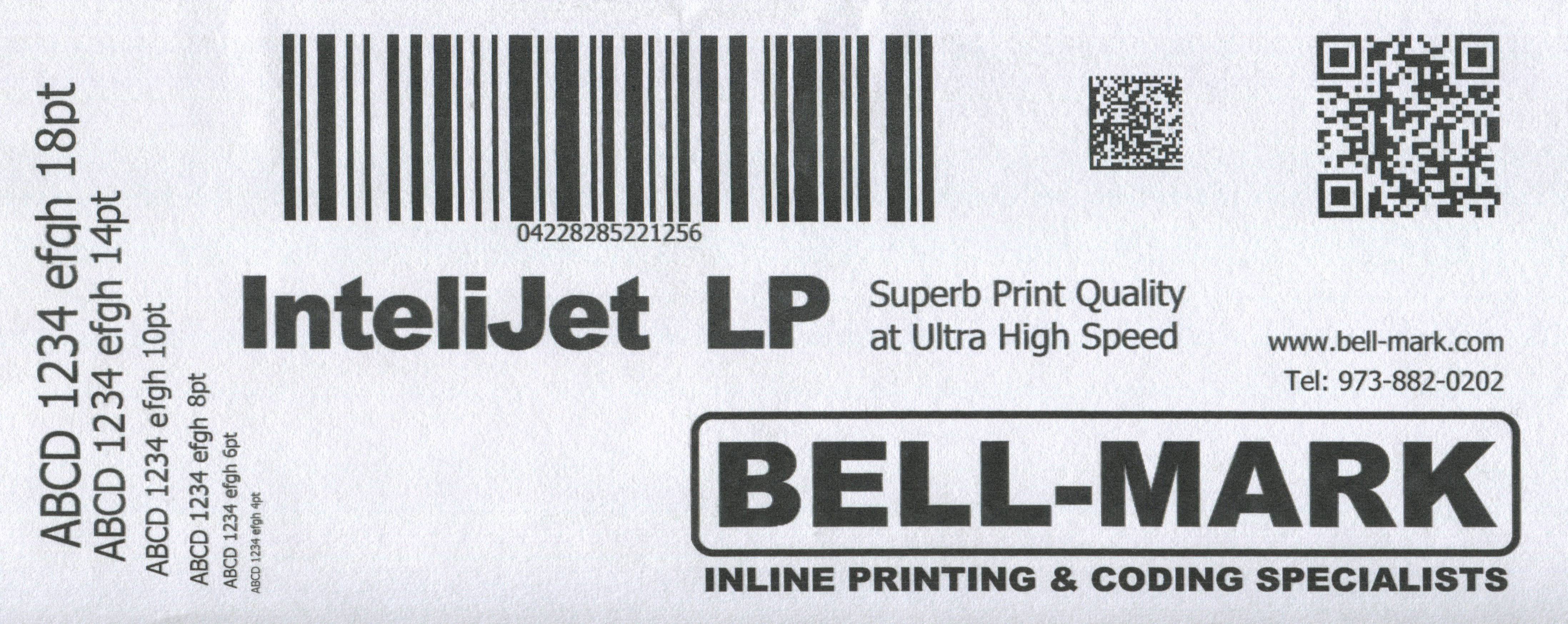 InteliJet LP printed samples