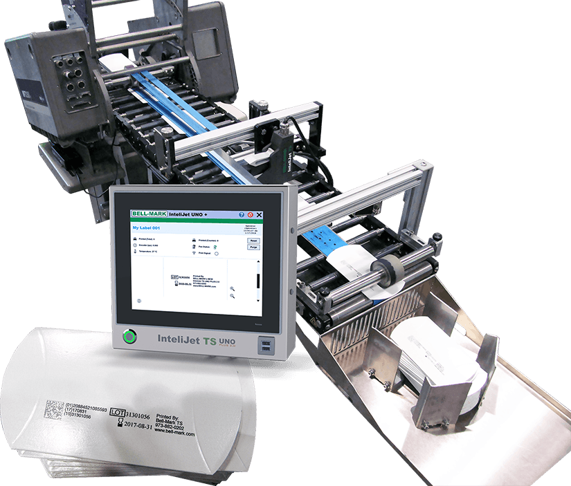 InteliJet TS on an Offline Feeder with printed samples