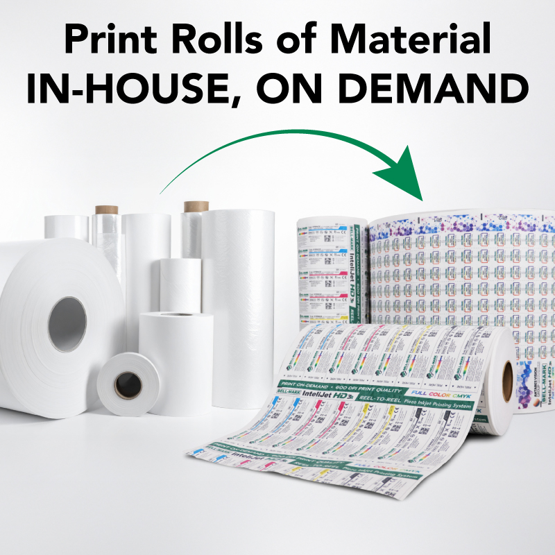Print Rolls of Material IN-HOUSE, ON DEMAND