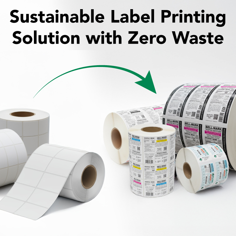 Printed Roll of Labels, Medical Device Syringe Application