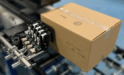 InteliJet TSC Printing on Cardboard Box