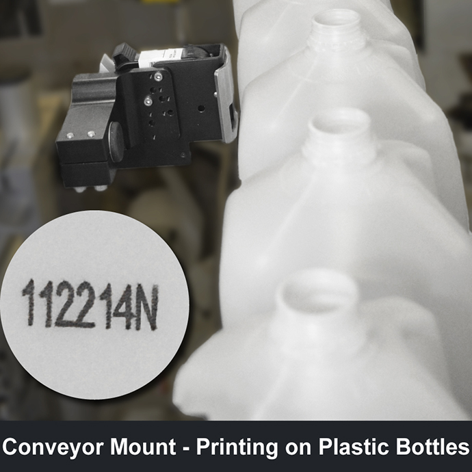 Conveyor Mount - Printing on Plastic Bottles